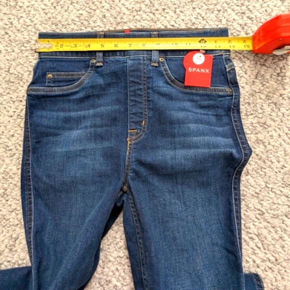 NWT SPANX Women's (Size Tall Small) Midnight Shade Blue Skinny Denim Jeans - Picture 8 of 15